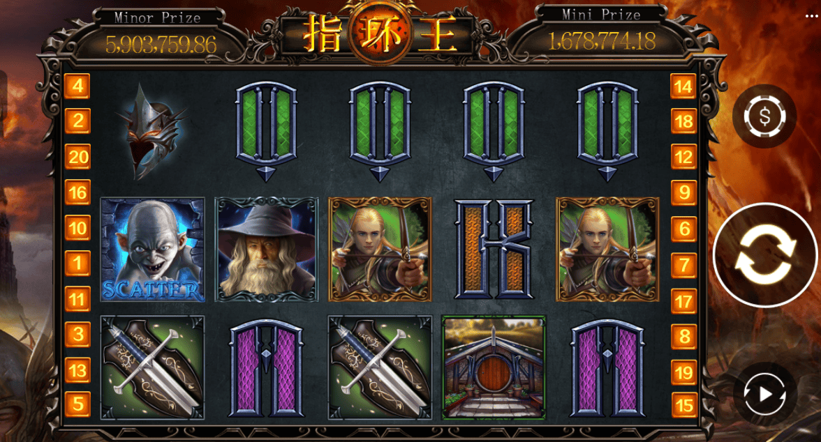 Game slot online Lord of the Rings 